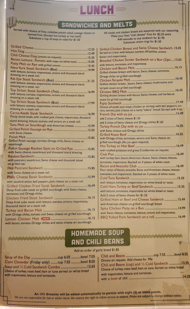 Warm interior for breakfast, lunch, and dinner.